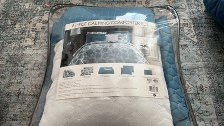 8 Piece Cal King Comforter Set
