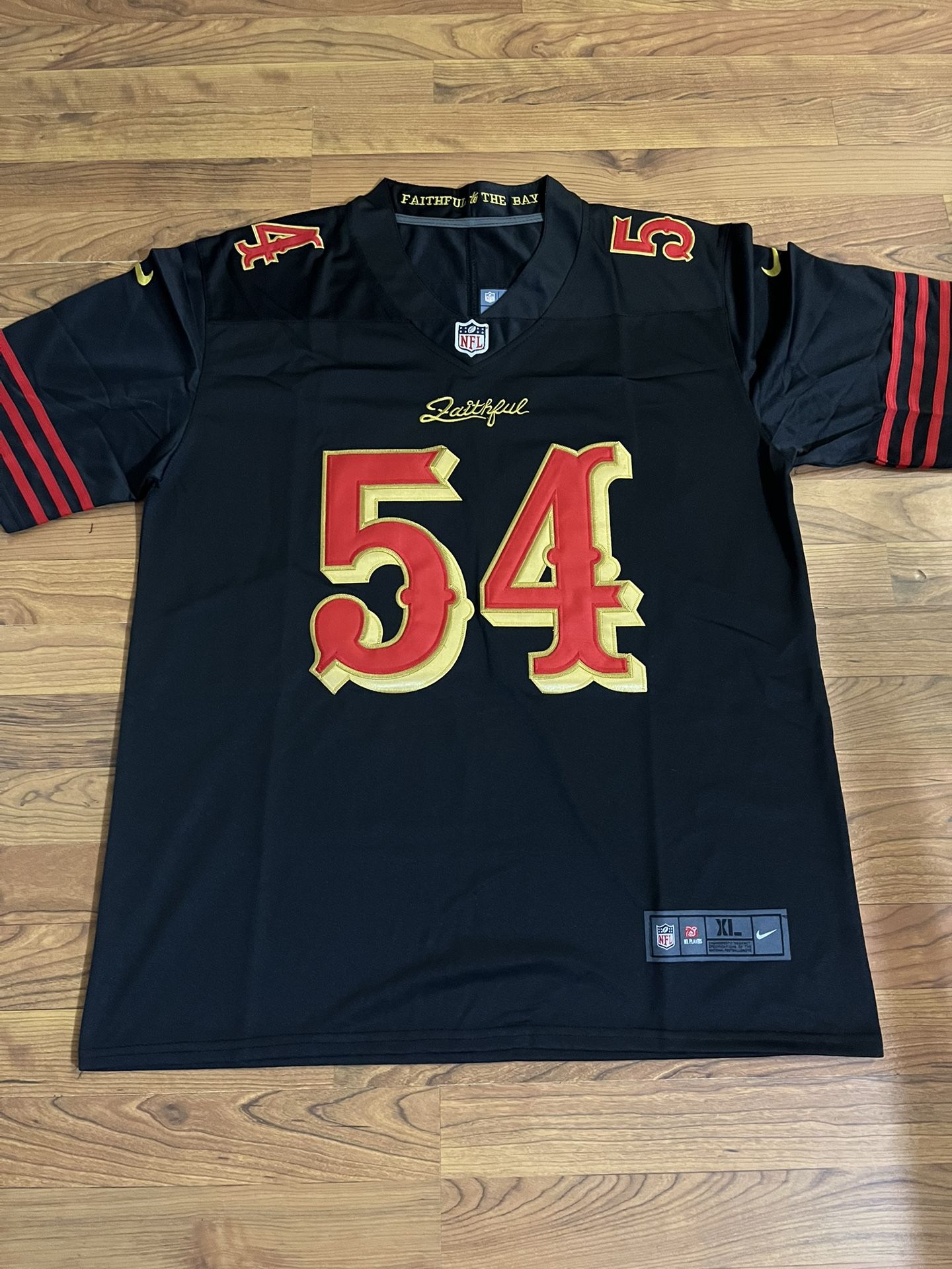 San Francisco 49ers 2025 Rivalries Fred Warner 100% stitched jerseys