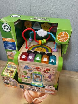 NEW Leap frog Wooden activity cube