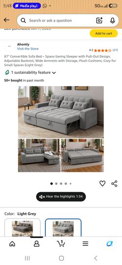$400 Sofa bed