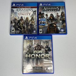 Assassins Creed Unity & Syndicate + For Honor - Tested - PS4