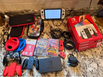 Nintendo Switch OLED Lots of Accessories & Games