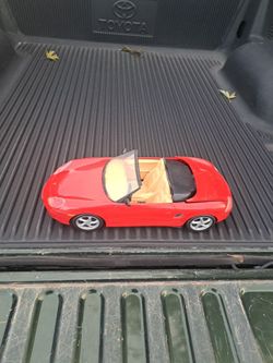 Vintage 1998 Mattel Barbie Porsche Boxster Convertible Red Sports Car