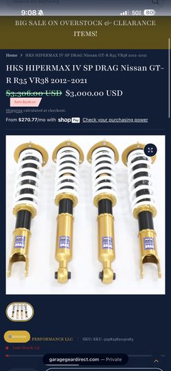 GTR R35 COIL OVERS