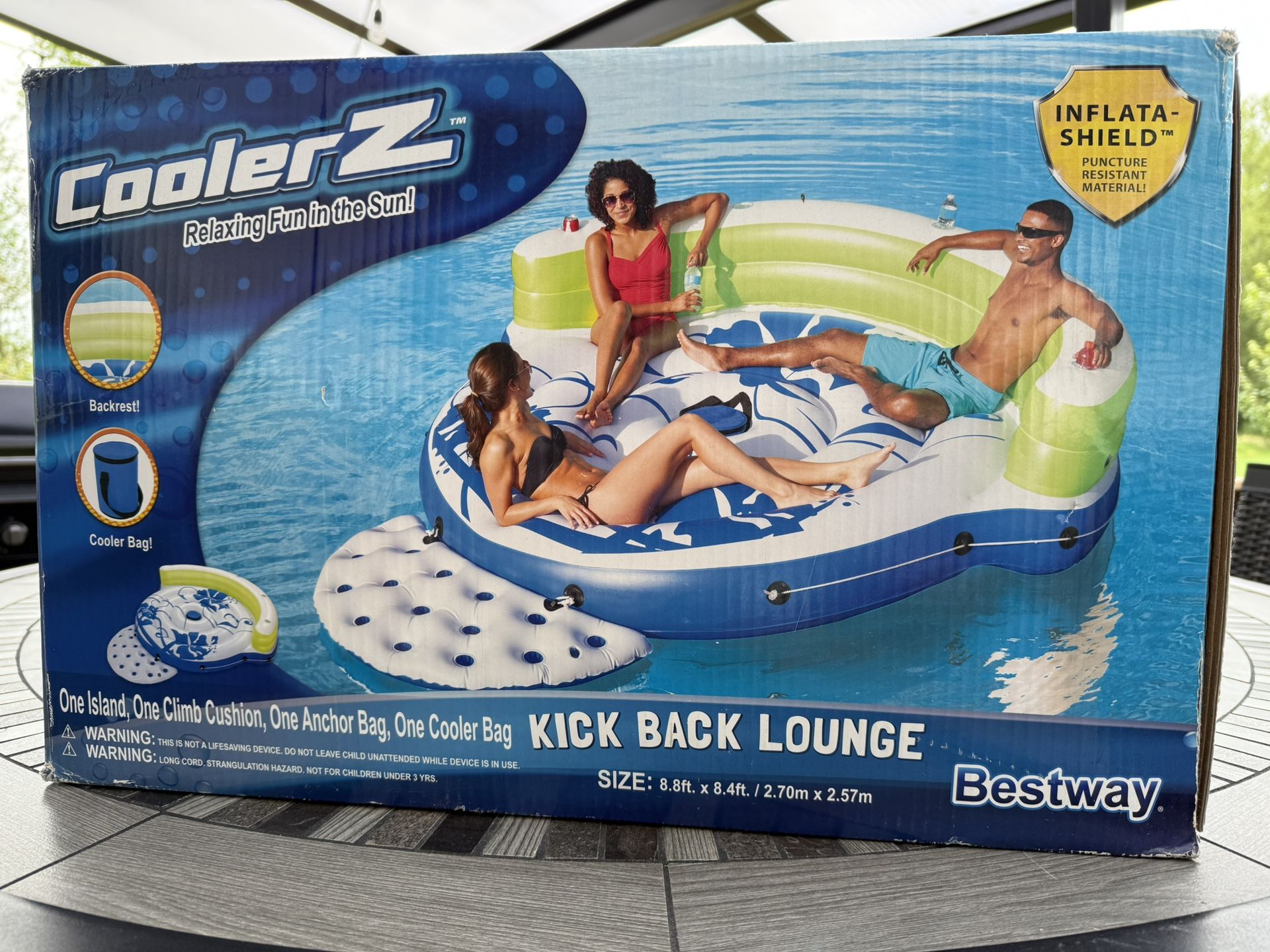🎉 NEW! Ultimate Inflatable Lounge Island – Relaxation Redefined 🌴