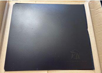 Project-Arctica Black Glass Mouse Pad Gaming Speed Precision with Anti-Slip Back (New) no box