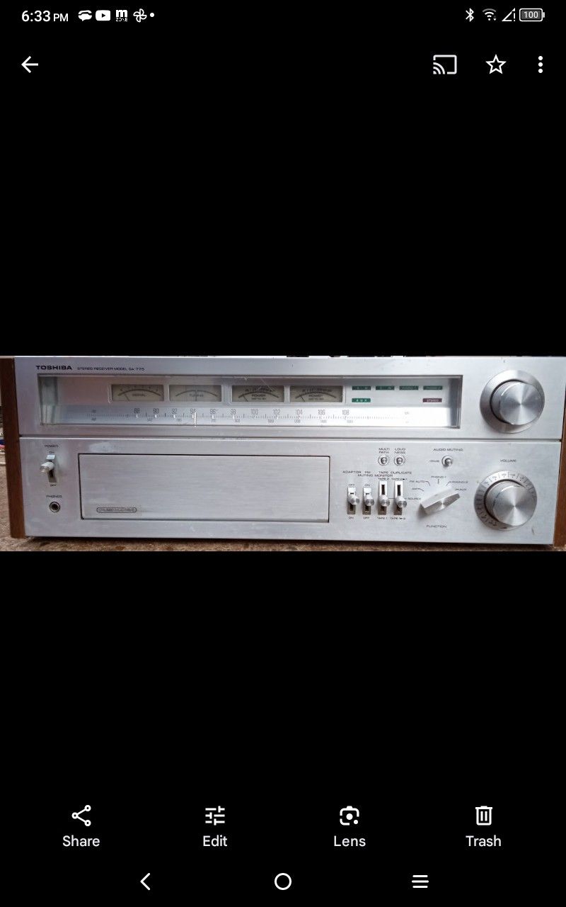 TOSHIBA STEREO RECEIVER SA-775 (Great Working Condition)
