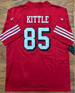 49ers Red Jersey Kittle 85 small medium large XL 2X 3X
