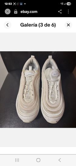Nike Shoes Womens 9 Air Max 97 Sneakers White Lace Up Low Top Casual DH8016-100