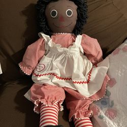 Raggedy Ann Doll 36”