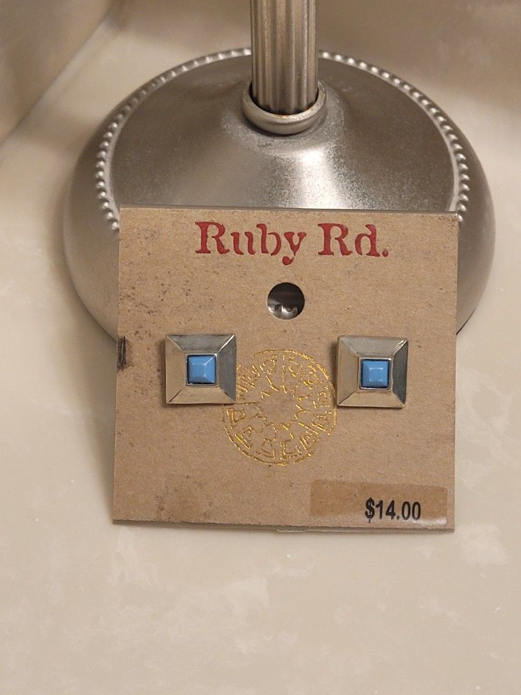 Ruby Rd Silver and Blue Earrings