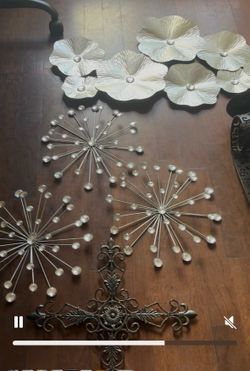 Candle holder and wall decorations