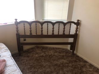 Bed frame with head board