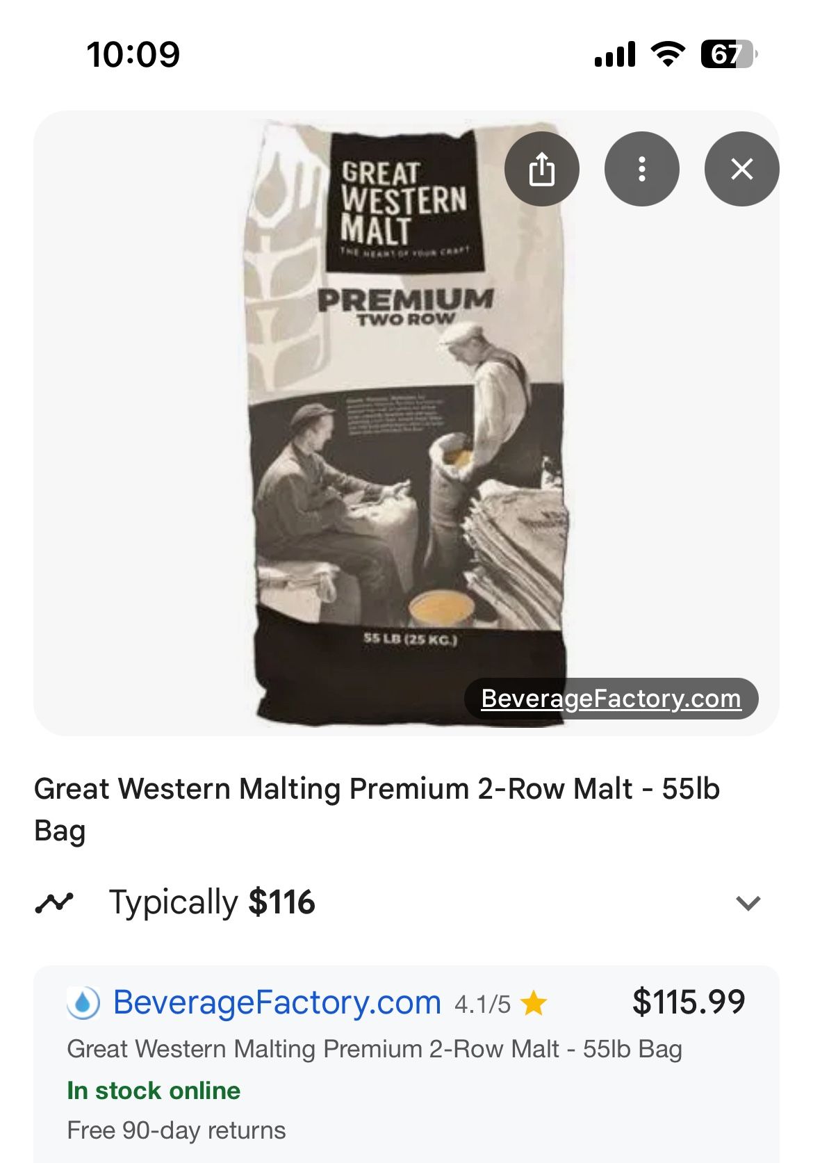 Great Western Premium Two Row Malt