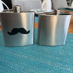 His and Hers Stainless Steel Flask Set. 
