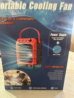 Portable Cooling Fan with Misting