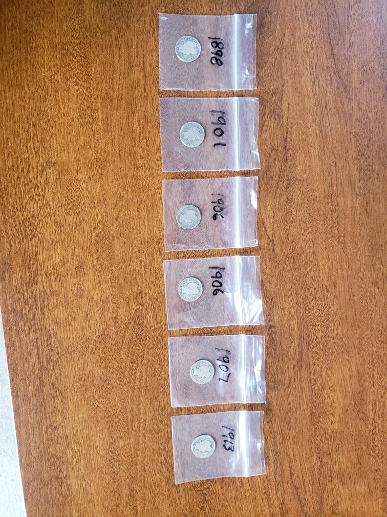 Barber Dimes Mixed Years