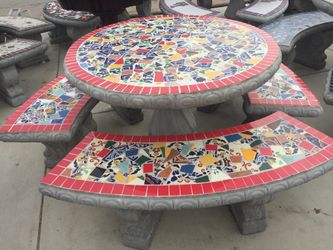 Concrete Patio Table