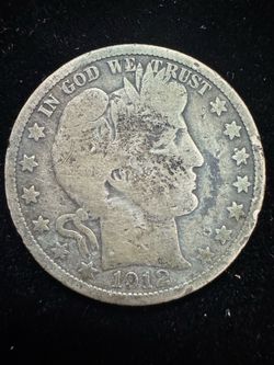 1912-s Barber Half Dollar, Great Details.