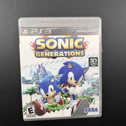 PS3-Sonic Generations Video Game