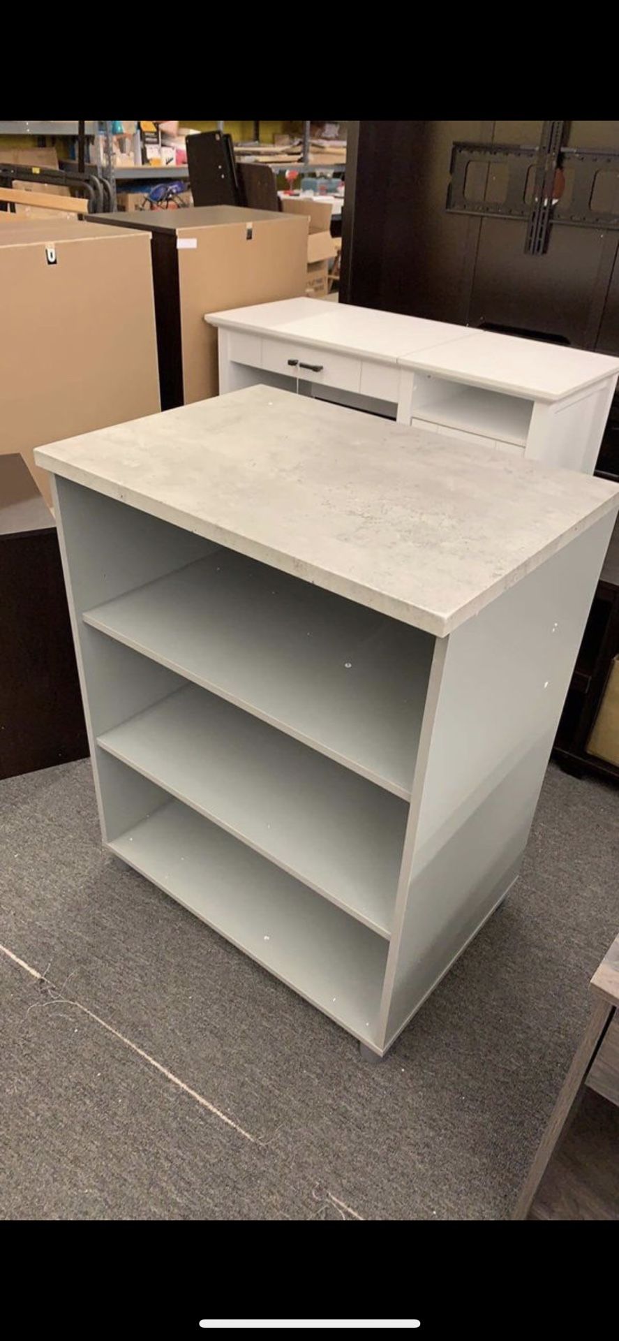 Gray Cabinet (Adjustable Shelf, new Already Assembled!!)