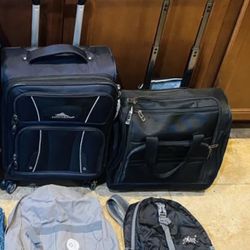 Brand new luggage set and packing cubes. $60 for all. Higley and ray.