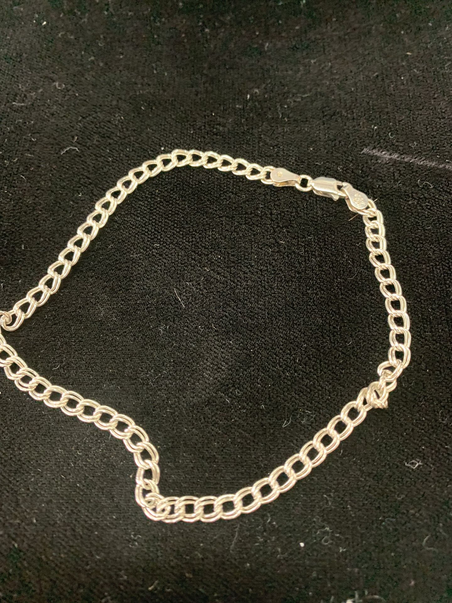 Silver anklet