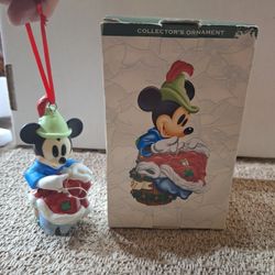 DISNEY MICKEY MOUSE "BRAVE LITTLE TAILOR" ORNAMENT 