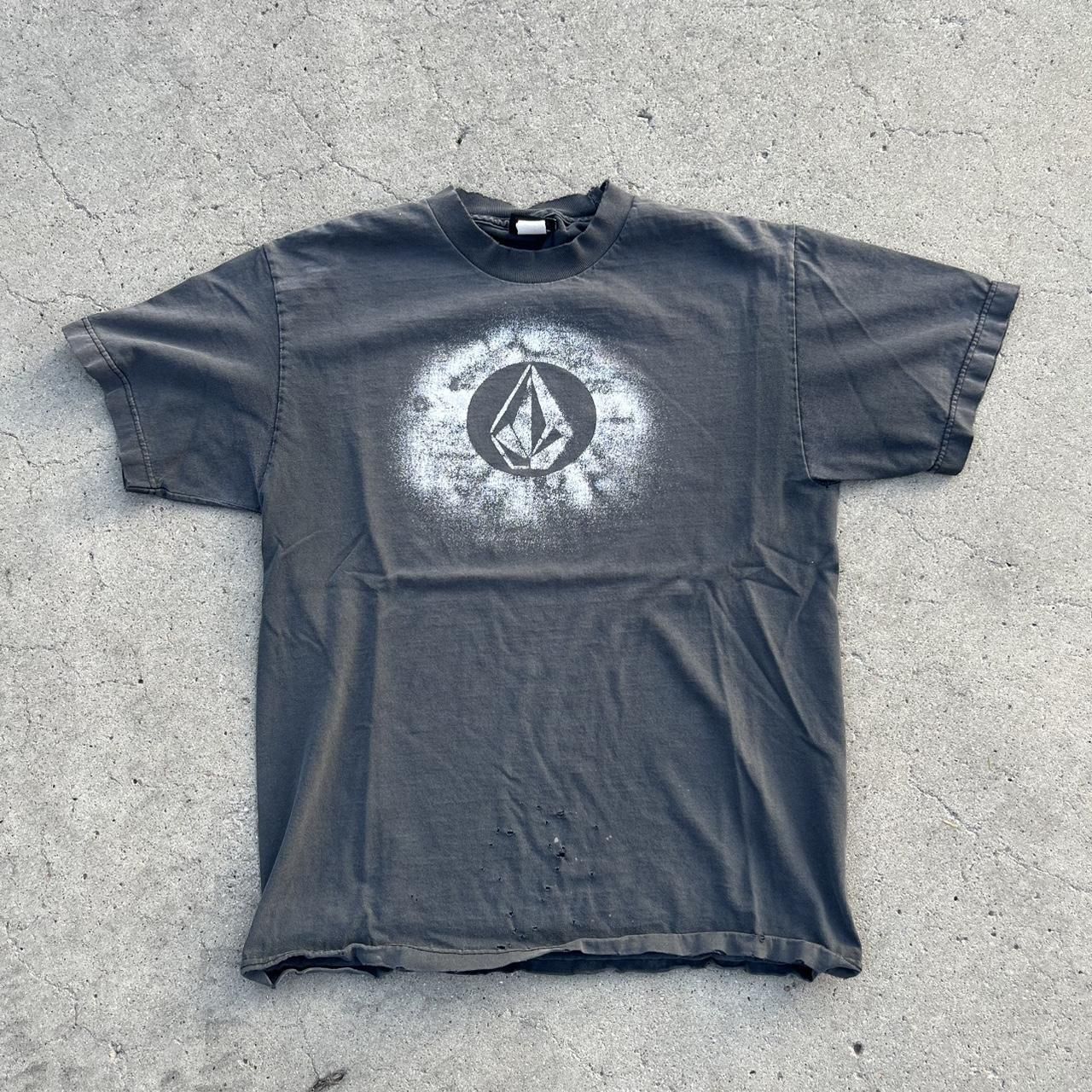 Men's Black and Grey T-shirt(30088)11