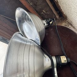 2 Clamp Work Lights Bundle – 1 grow light / 1 regular light