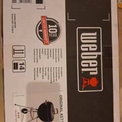 Weber Kettle Charcoal Grill 18 Inch - Brand New