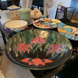 Ceramic Bowls And Platters. $10 Each Or Make Offer For All