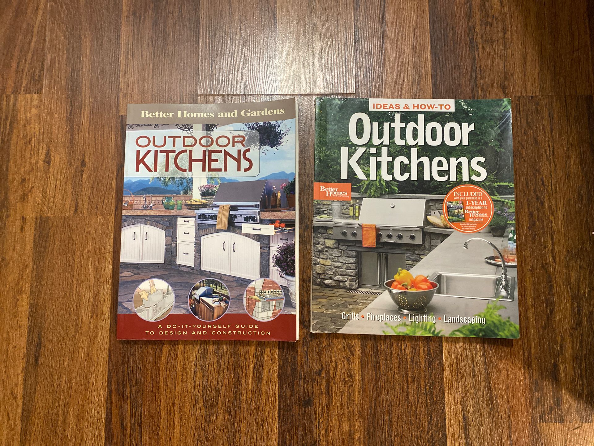 Books Outdoor kitchen
