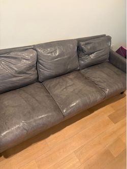 Leather sofa 3 frame
