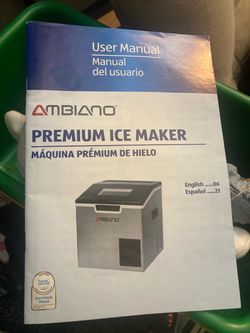 Like New Large Counter RESIDENTIAL ice maker, used a few times
