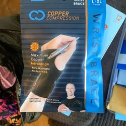 Copper Compression Wrist Brace