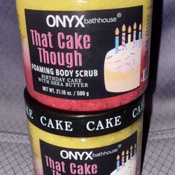 🎁 2 ONYX FOAMING BODY SCRUB 🎂THAT CAKE THOUGH BIRTHDAY CAKE 🎂
