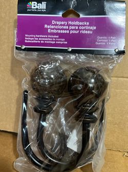 Bali Blinds Drapery Holdbacks - Tortioise Shell