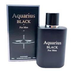 Aquarius Black for Men Eau de Parfum 100ml 3.4oz – Long Lasting Masculine Fragrance 