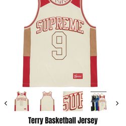 Supreme Terry basketball jersey