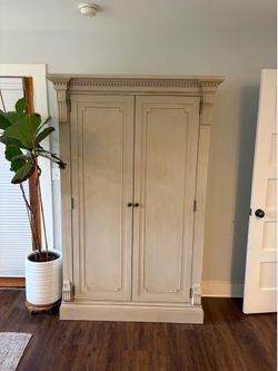 restoration hardware armoire cabinet