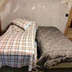 2 Twin Adjustable Base Beds With Sheets Included