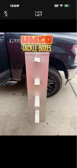 UMCO Tackle Boxes Retail Display Sign