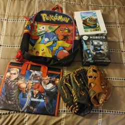 Baseball Gloves/bags/puzzles.