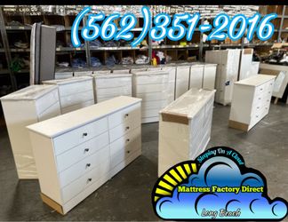 Eight drawer white compressed cajonera Comoda