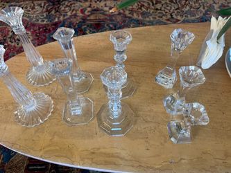 Crystal Candlesticks $15 for a set of two