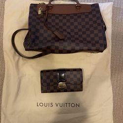 Louis Vuitton Greenwich Damier Purse And Wallet