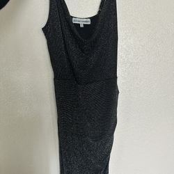 black sparkly dress