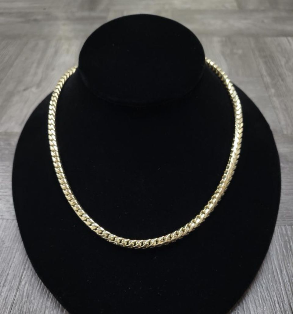 14k Yellow Gold Solid Franco Chain 5mm *2103