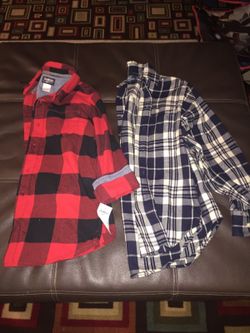 Boys flannels size 10-12